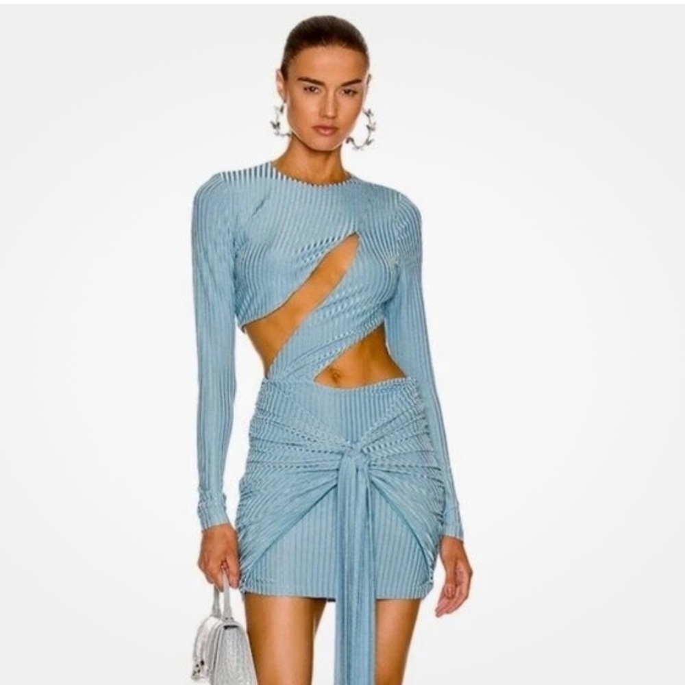 Atoir Charles dress in heritage blue. Size 6 Elegant Blue Cut-Out Dress - Picture 3 of 6
